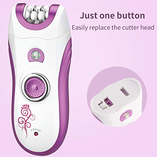 Depiladora Mujer Depilación Suave Afeitadora Femenina sin Dolor Recortadora Corporal Kit