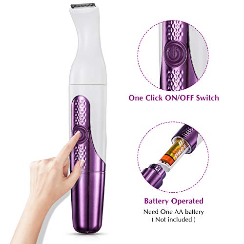 Depiladora para Mujer 4 en 1 Recortadora Bikini Eléctrica Recortador de Nariz y recortador de cejas para Mujeres Mauqinilla de Depilar para Mujeres Remoción de Vello de Cara Cuerpo Set para Área