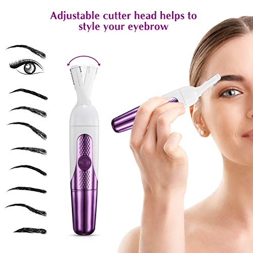 Depiladora para Mujer 4 en 1 Recortadora Bikini Eléctrica Recortador de Nariz y recortador de cejas para Mujeres Mauqinilla de Depilar para Mujeres Remoción de Vello de Cara Cuerpo Set para Área