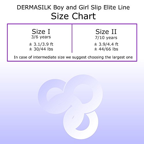 Dermasilk - Elite - juego de 3 braguitas para niñas en hilo de pura fibroína de seda talla II (7-10 años), Color- Blanco