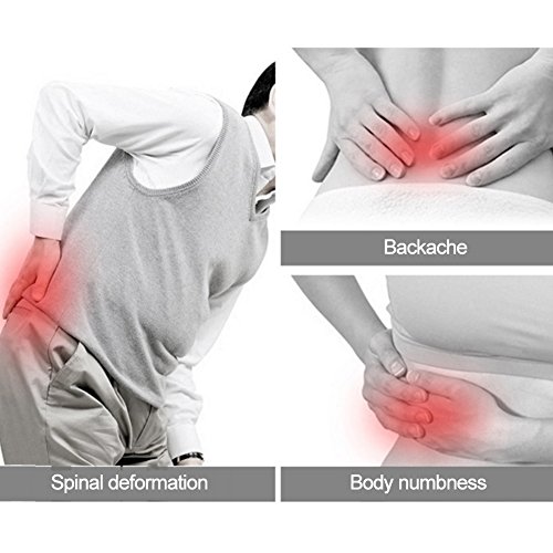 Descompresión Lumbar Faja Inflable cinturon Dispositivo de tracción de cintura Alivio de la espalda, Artritis, Abdomen de cintura Correa de soporte fijo Disco lumbar (Blanco)