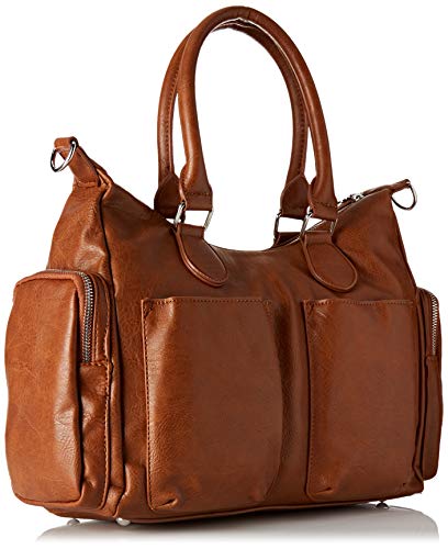 Desigual Bag Rep Nanit London, Bandolera para Mujer, Marrón (Marron), 15.5x25.5x32 cm (B x H x T)