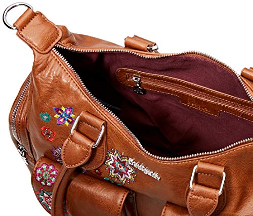 Desigual Bag Rep Nanit London, Bandolera para Mujer, Marrón (Marron), 15.5x25.5x32 cm (B x H x T)