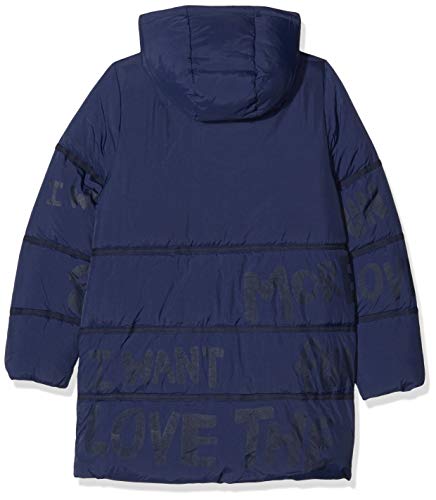 Desigual COAT CEREZAS Abrigo, Azul (Navy 5000), 152 cm para Niñas