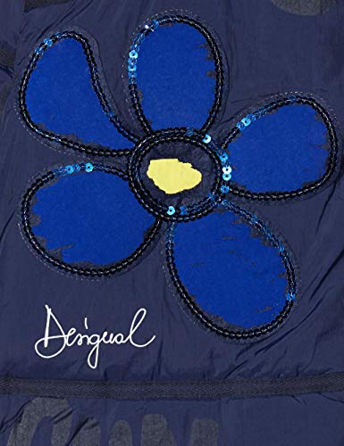 Desigual COAT CEREZAS Abrigo, Azul (Navy 5000), 152 cm para Niñas