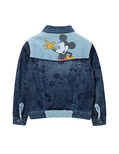 Desigual JACKET MICKEY Chaqueta, Azul (Denim Light Wash 5007), 128 para Niñas