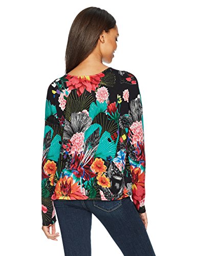 Desigual Jers_Hawai suéter, Negro (Negro 2000), Small para Mujer