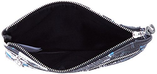 Desigual - Mone_Arcadia_Multi Zip, Carteras Mujer, Negro, 1x15.5x22.5 cm (B x H T)