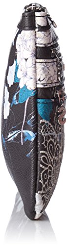 Desigual - Mone_Arcadia_Multi Zip, Carteras Mujer, Negro, 1x15.5x22.5 cm (B x H T)