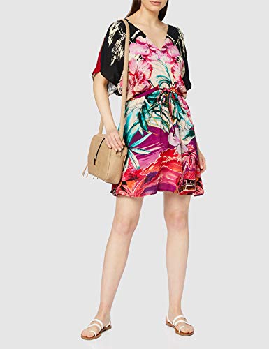 Desigual Vest_kalawao Vestido, Rojo (Rosa Marlen 3012), 48 (Talla del Fabricante: 46) para Mujer