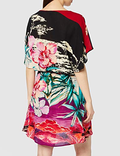 Desigual Vest_kalawao Vestido, Rojo (Rosa Marlen 3012), 48 (Talla del Fabricante: 46) para Mujer