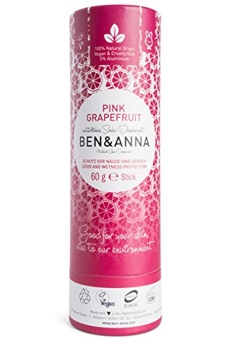 Desodorante de aroma natural Ben & Anna, pomelo rosa.
