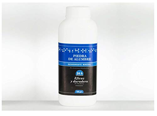 Desodorante natural para Hombre y Mujer, Piedra de ALUMBRE en POLVO 100 gramos 7004