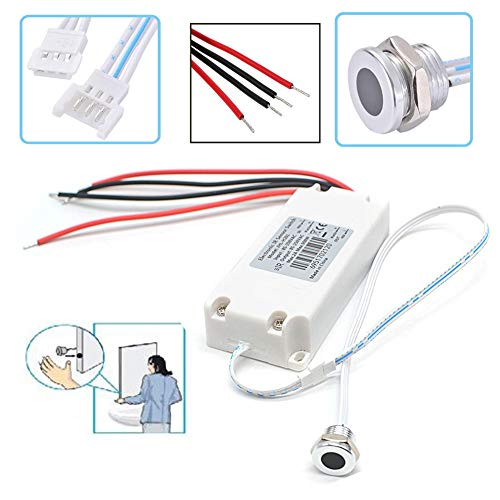 Detector de Movimiento Infrarrojos Integrable,Lámpara de Techo Automática Luz LED PIR Detector de Movimiento Infrarrojo AC85-250V