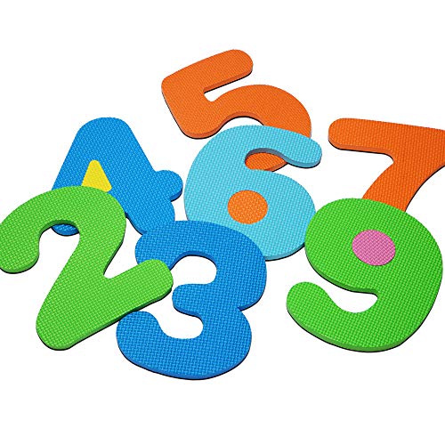 Deuba Alfombra Puzzle para niños Bebe 86 Piezas 26 Letras y números Espuma Alfombrilla de Juego Infantil 32 x 32 cm Goma