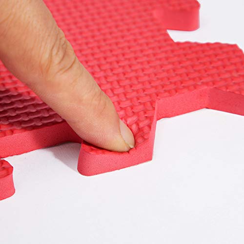 Deuba Alfombra Puzzle para niños Bebe 86 Piezas 26 Letras y números Espuma Alfombrilla de Juego Infantil 32 x 32 cm Goma