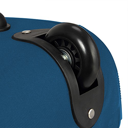 Deuba Bolsa de Viaje Azul Maleta de 85 litros con Bolsillos y candado Bolsa de Deporte de Cabina con Mango teléscopico