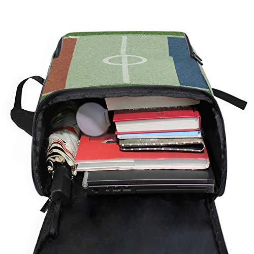 DEZIRO Mochila de Viaje para franquicia de fútbol, Mochila Escolar Multifuncional Grande para Mujeres y Hombres, 12.2 x 7.4 x 19.3 Pulgadas