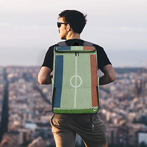 DEZIRO Mochila de Viaje para franquicia de fútbol, Mochila Escolar Multifuncional Grande para Mujeres y Hombres, 12.2 x 7.4 x 19.3 Pulgadas