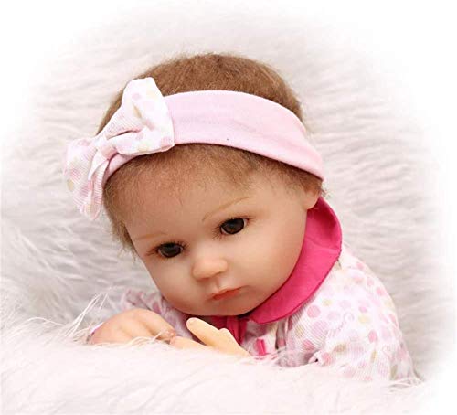 dfff Muñecas Reborn Hechas a Mano: 15 Pulgadas, Vida Real, Cuerpo Completo, Vinilo de Silicona, muñeca Reborn Realista, Aspecto Realista, Juguete para niñas pequeñas, niños pequ