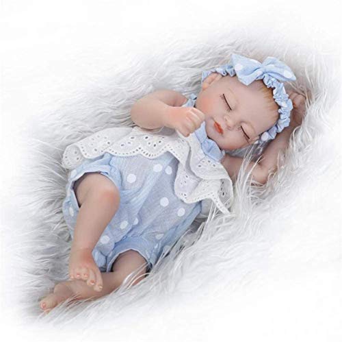 dfff Muñecas Reborn Hechas a Mano - Muñeca Realista de Vinilo de Silicona Suave, Juguetes para niños y niñas, muñecas Reborn, muñecas de Navidad, 10 Pulgadas, 26Cm