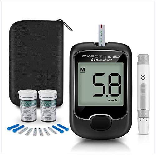 Diabetes Test Kit - Monitores De Glucosa En La Sangre Kit De Pruebas De Azúcar En La Sangre con 50 Tiras De Prueba Codefree Y 50 Lancetas para Diabéticos En Mmol/L, MG/DL,Mmol/l
