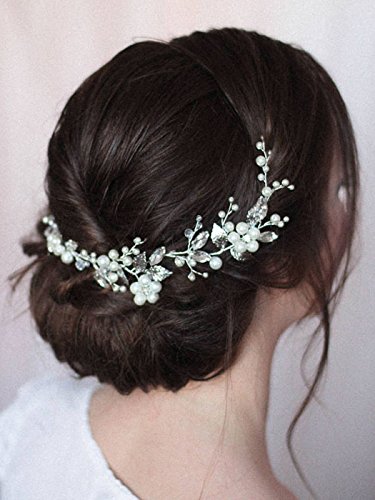Diadema Jovono, tocado para decorar el cabello de la novia en bodas, ideal para mujeres y niñas