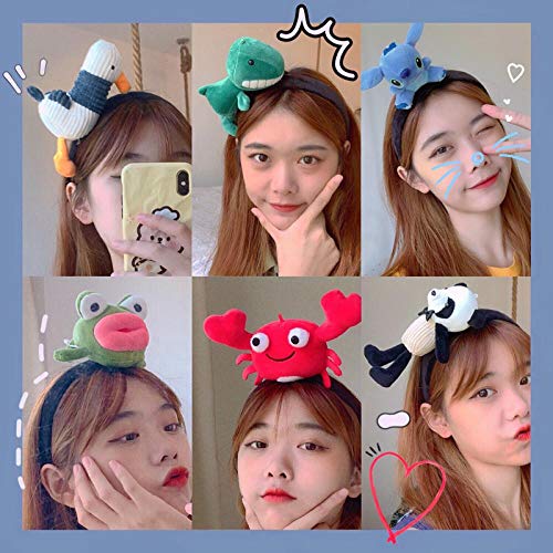 Diadema Mujer -2 Piezas, Diadema Elástica Terciopelo Coral Dibujos Animados Lindo, Diadema Ducha Lavado Maquillaje, Diadema Yoga Deportiva-Ratón gris