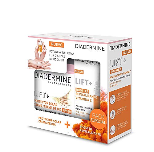 Diadermine - Lift+ Protector solar crema de dia - 50ml y Lift+ Booster Revitalizante -15ml (1 Pack)
