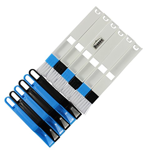 Dianoo 6PCS Cepillo De Limpieza Del Surco, Herramientas De Cepillos De La Pista De La Cocina, Ranura Desmontable Del Teclado De La Esquina Del Surco De La Ranura De La Ranura De La Puerta
