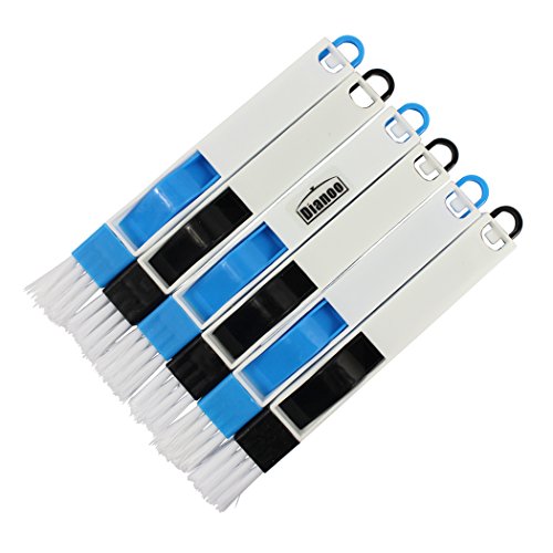 Dianoo 6PCS Cepillo De Limpieza Del Surco, Herramientas De Cepillos De La Pista De La Cocina, Ranura Desmontable Del Teclado De La Esquina Del Surco De La Ranura De La Ranura De La Puerta
