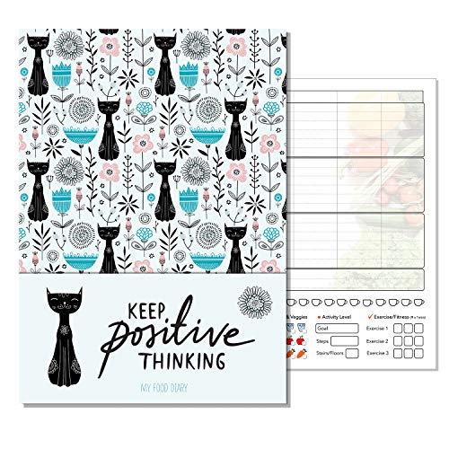 Diario A5 Diario, diario de dieta de adelgazamiento, registro de alimentos, Adelgazante Club, Dieting Diary Cualquier Plan, 'Recogedores Frigorífico'