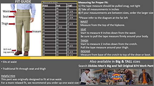 Dickies Original 874 Work Pant, Pantalones Para Hombre, Beige (Khaki), 30W / 30L