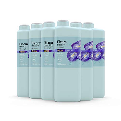 Dicora Urban Fit® Gel de Baño Detox Blue Tea. Caja con 6 botes de 750 ml.