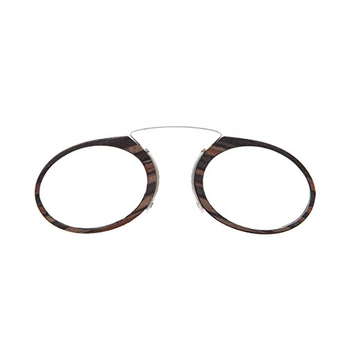 DIDINSKY Gafas de lectura sin patillas graduadas para hombre y mujer transparentes. Gafas de presbicia para hombre y mujer retro o vintage para vista cansada. 3 acabados y 5 graduaciones – ORSAY WOOD