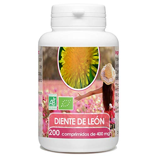 Diente de León Orgánico - 400mg - 200 comprimidos
