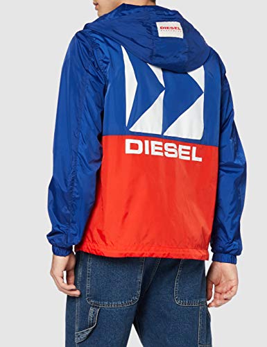 Diesel Bmowt-Harpoon Sudadera con Capucha, Azul (Mazarine Blue 89v/0wavl), Medium para Hombre