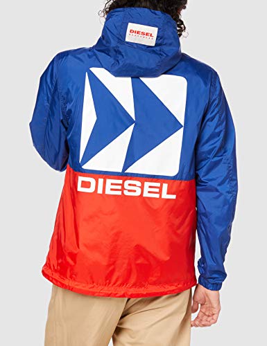 Diesel Bmowt-Harpoon Sudadera con Capucha, Azul (Mazarine Blue 89v/0wavl), Medium para Hombre
