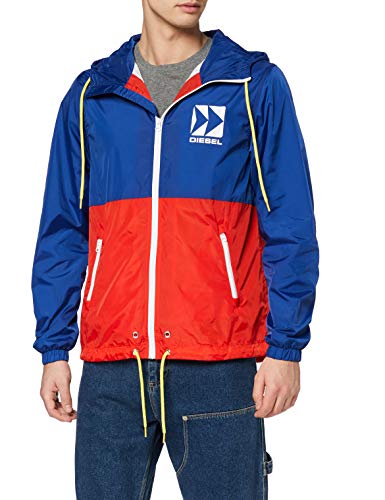 Diesel Bmowt-Harpoon Sudadera con Capucha, Azul (Mazarine Blue 89v/0wavl), Medium para Hombre