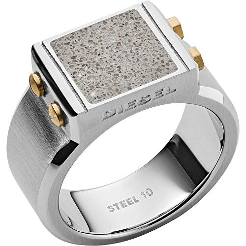 Diesel Hombre acero inoxidable Anillo de sello DX1195040-8