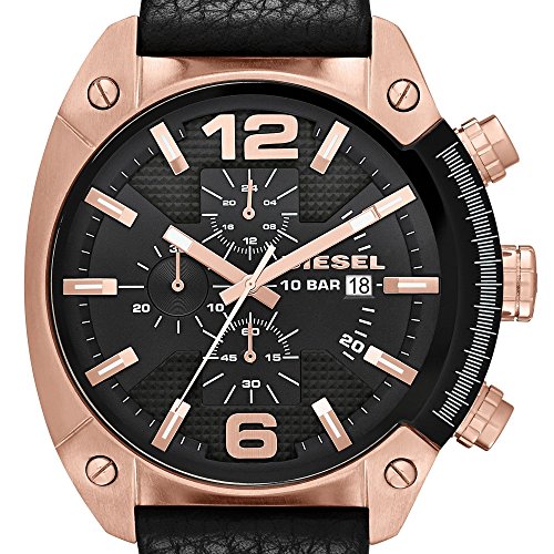 Diesel Reloj Analógico para Hombre de Cuarzo con Correa en Cuero DZ4297