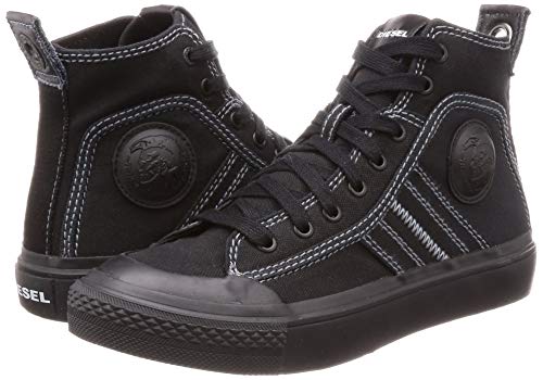 Diesel S-astico Mid Lace, Zapatillas Altas para Mujer, Negro (Black T8013/Pr012), 39 EU