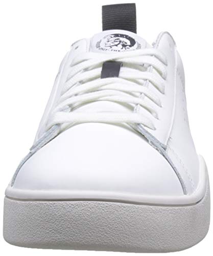 Diesel S-Clever Low, Zapatillas para Hombre, Blanco H4034 H4034, 39 EU