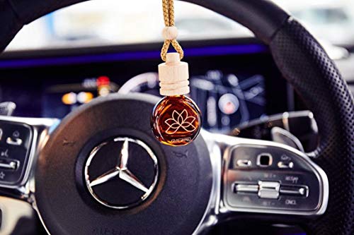 Difusor de aroma automático vacío, 8 ml, difusor de cristal ámbar oscuro, ambientador de aire para coche, fragancia natural para coche