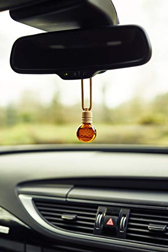 Difusor de aroma automático vacío, 8 ml, difusor de cristal ámbar oscuro, ambientador de aire para coche, fragancia natural para coche