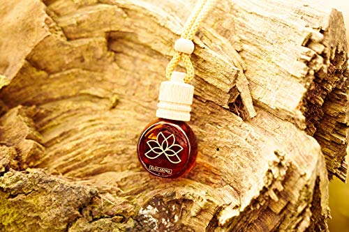 Difusor de aroma automático vacío, 8 ml, difusor de cristal ámbar oscuro, ambientador de aire para coche, fragancia natural para coche