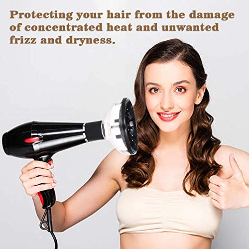 Difusor para secador,Anself Difusor de Cubierta de Cabello Accesorio de Difusor de Cabello Universal para Secador de Cabello Rizado u Ondulado Soplador de Peluquería (#1)