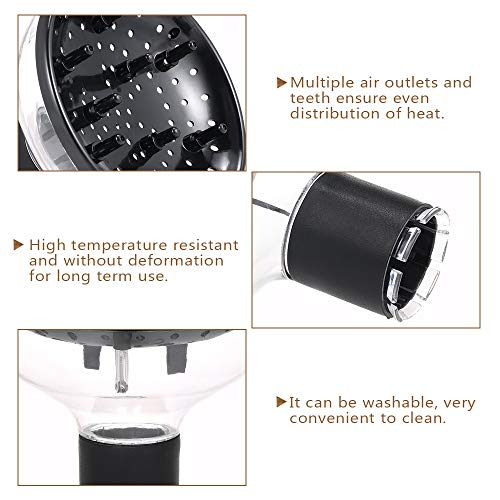 Difusor para secador,Anself Difusor de Cubierta de Cabello Accesorio de Difusor de Cabello Universal para Secador de Cabello Rizado u Ondulado Soplador de Peluquería (#1)