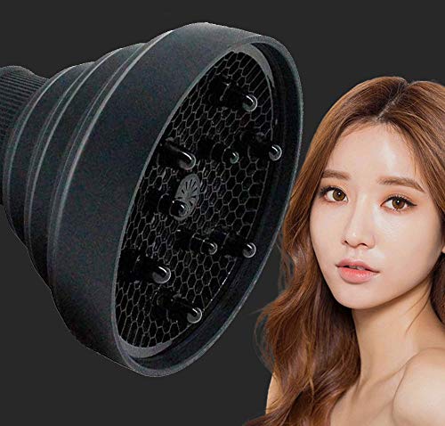 Difusor Universal Silicona, Difusor para Secador Universal, Difusor de secador de pelo profesional Secador de cabello plegable herramienta - Adaptable a Todo Tipo de Secador de Pelo