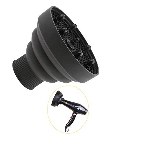 Difusor Universal Silicona, Difusor para Secador Universal, Difusor de secador de pelo profesional Secador de cabello plegable herramienta - Adaptable a Todo Tipo de Secador de Pelo